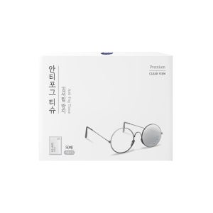 자우버 김서림방지 렌즈클리너 안경닦이 안티포그 티슈 50매입