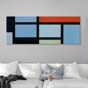 명화 인테리어 와이드 그림 액자 133x50cm / 60 몬드리안-컴포지션 1