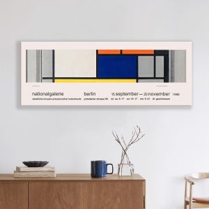 명화 인테리어 와이드 그림 액자 133x50cm / 61 몬드리안-컴포지션 2