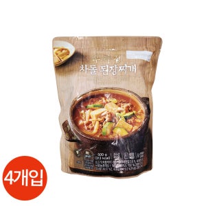 피코크 우리집 차돌 된장찌개 500g x 4개