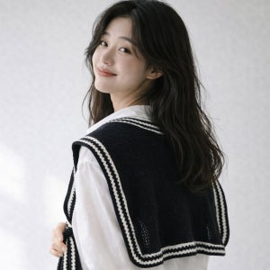 어부바니트 숄 어깨숄니트 여름 간절기 머플러 페이크 가디건
