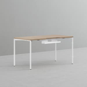데스커 컴퓨터 책상 2.0 1400x700mm, 메이플+화이트