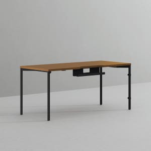 데스커 컴퓨터 책상 2.0 1600x700mm, 모던아카시아