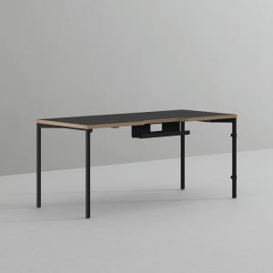 데스커 컴퓨터 책상 2.0 1600x700mm, 빈티지블랙