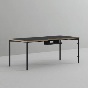 데스커 컴퓨터 책상 2.0 1800x800mm, 빈티지블랙