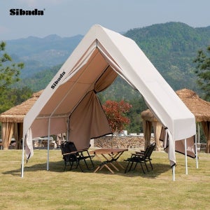 블루웨이 옥상천막 천막 가림막 테라스 그늘막 옥상 베이지 3x3m 측면 벽 없음