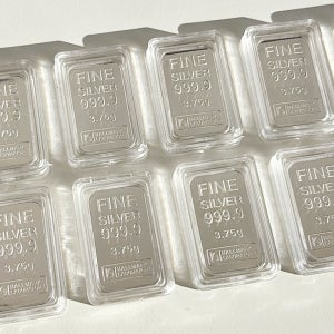 실버바 999.9% 순은 포나인 은괴 은바 세트 은 시세 투자 테크 3.75g, 10개