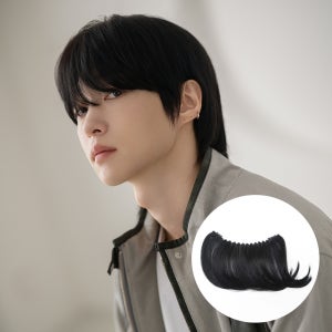 가발나라 남자부분가발 인모 와이어앞머리가발 m자탈모커버