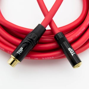 HDTOP 국산 3.5 스테레오 TO RCA 암암 케이블 레드 7M HT-TP2012