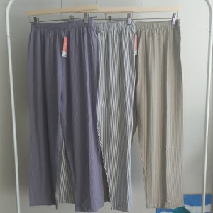 면파자마 남자 여자 긴바지 봄 여름 홈웨어