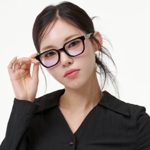 블랙몬스터 DB127 사각 초경량 가벼운 뿔테 안경 긱시크 변색 블루라이트 안경테