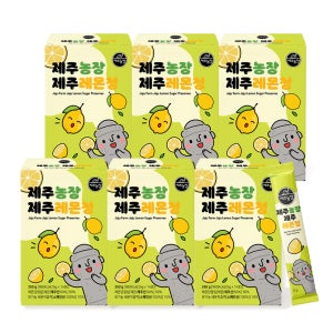 제주농장 제주레몬청 간편 차 레몬에이드 레몬청 스틱 14포, 6개