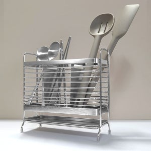 벨로비 스테인레스 304 와이어 3구 수저통