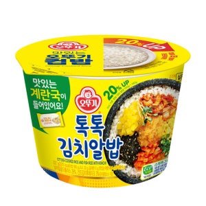 오뚜기 컵밥 톡톡김치알밥 계란국포함, 227g