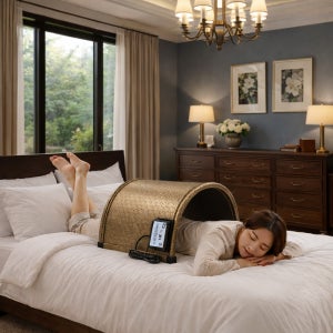 3H 한일온열기 온열돔 원적외선 열돔 찜질기 돔사우나 양자돔 수족냉증 온열기-그래핀 뉴골드육각