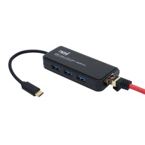 노트북 USB C타입 to LAN 유선 기가 랜카드 멀티 외장형 인터넷 이더넷 어댑터