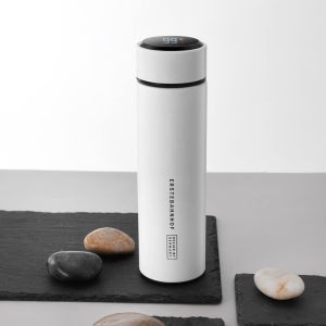 에스테반호프 스텐304 온도표시 스마트텀블러 보온 보냉 분유 등산 500ml, 화이트