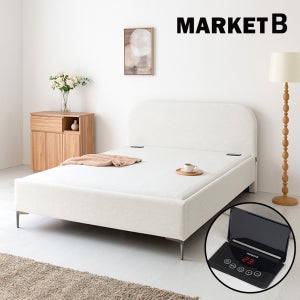 마켓비 황토 흙침대 온열침대 황토볼 패브릭 퀸사이즈