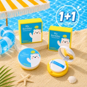 1+1 [마이얼스데이] 끈적임 없는 선쿠션 유아 초등학생 어린이 무기자차 자외선 차단제 15g