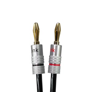 마하링크 국산 오디오 스피커 케이블 바나나 플러그 케이블 50C 블랙 50m, 1개