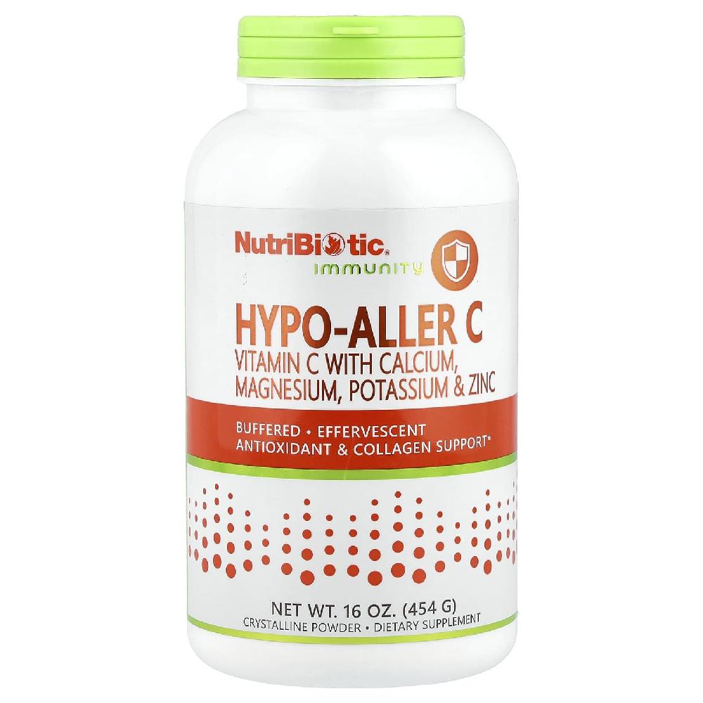 뉴트리바이오틱 면역 하이포 알러 <b>칼슘 마그네슘 포타슘</b> 징크 비타민 C 454g 1개