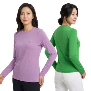 MOLEX 여름 여성 쿨 라운드 긴팔 냉감 티셔츠 운동 작업복 이너웨어 아웃도어 435