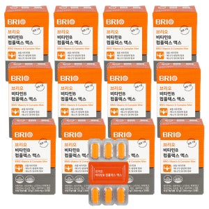 브리오 비타민B 컴플렉스 맥스 고함량 고농축 B군 B12 100 영양제 30정, 12개