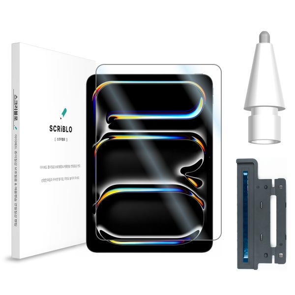 스크리블로 (SCRiBLO) 아이패드 종이질감 보호 필름 / 애플펜슬 펜팁
