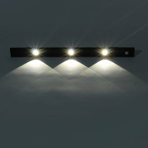 복도 USB충전 무선 LED 센서등 40cm 블랙