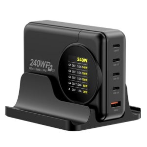 UM2 240W PD3.1 GaN2 접지 LCD 초고속 멀티충전기