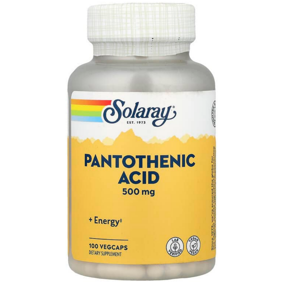 솔라레이 <b>판토텐산</b> 500mg Pantothenic Acid 100베지캡슐