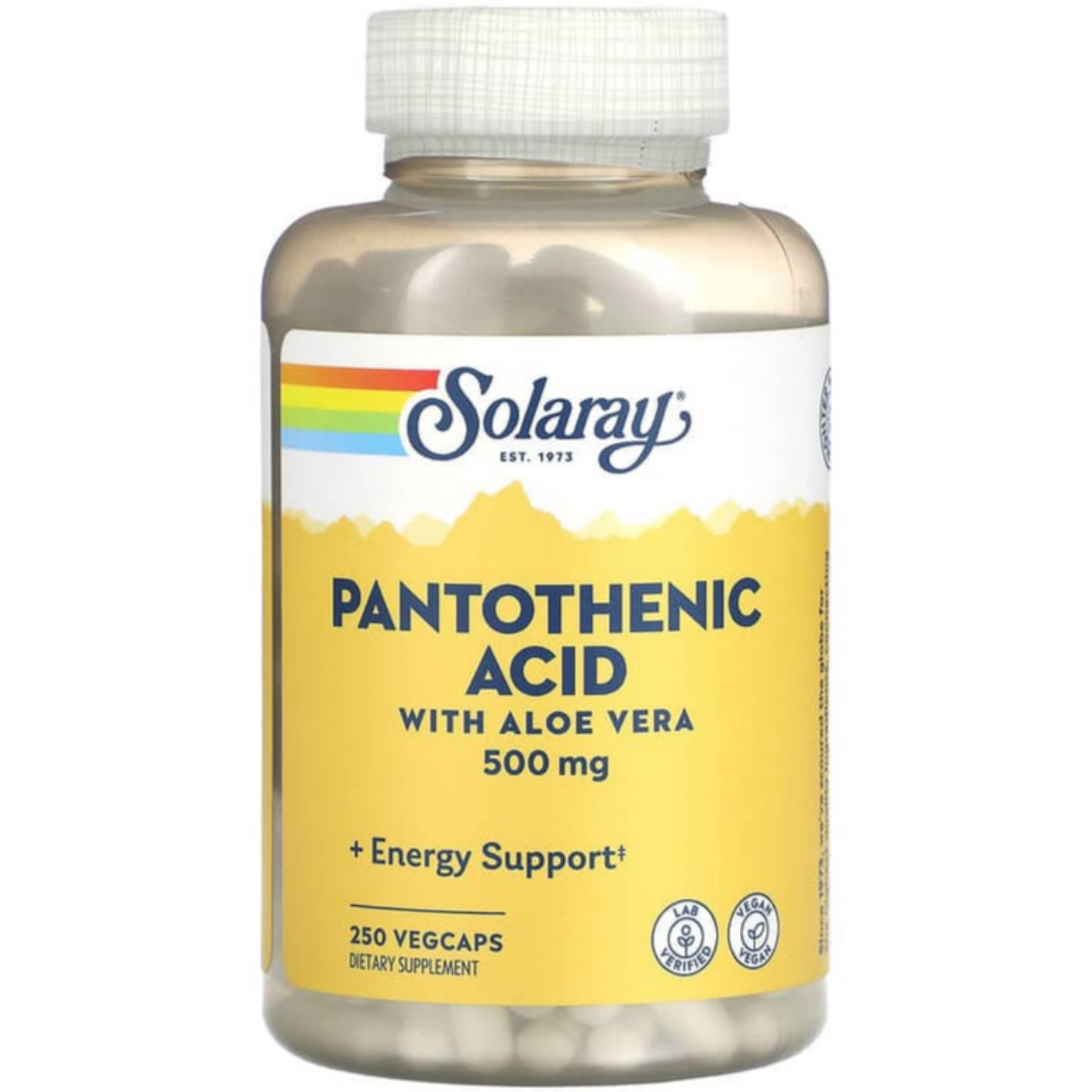솔라레이 <b>판토텐산</b> 500mg 알로에베라 함유 250베지캡슐