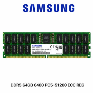 삼성전자 서버용 메모리 DDR5 64GB 6400 PC5 51200 ECC REG