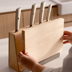 트루쿡 엔드그레인 나무 도마 칼블럭 주방칼 세트
