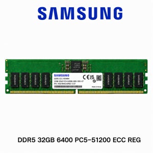삼성전자 서버용 메모리 DDR5 32GB 6400 PC5 51200 ECC REG