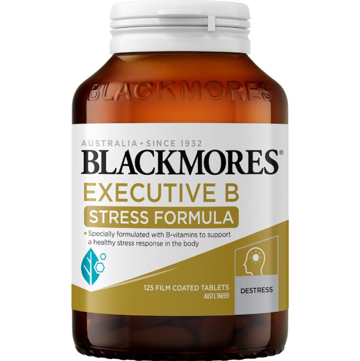 호주직구 <b>블랙모어스</b> 이그제큐티브 B 스트레스 125정