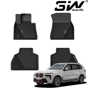 BMW X7 매트 3W 에코라이너 TPE 카매트 1+2열 G07(19.06-현재) 6인승, 운전석+조수석+뒷자석