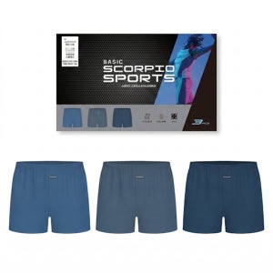 BYC 남성 사각팬티 남팬티 스포츠 3매입