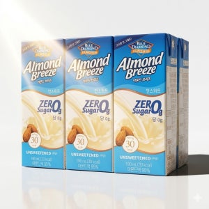 매일 아몬드브리즈 언스위트 190ml 48팩, 두유 무가당 무설탕 제로슈거