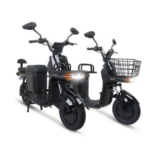 AU테크 자토바이 에코로 CITY 듀얼모터 도난방지용 핸들잠금장치 전기바이크 배달용 미니벨로자전거 전동스쿠터 48V 20A