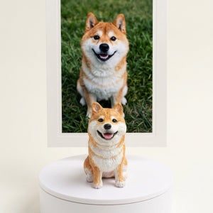 맞춤제작 1:1커스텀 반려동물피규어 강아지 고양이 모형 주문제작 기념일 선물