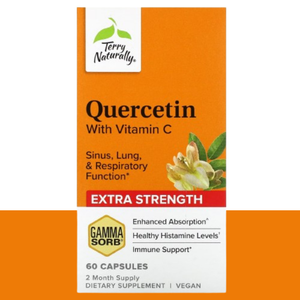 <b>테리내추럴리</b> 퀘르세틴 케르세틴 비타민C Quercetin 캡슐 60정