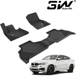 BMW X6 매트 3W 에코라이너 TPE 3D 카매트 1+2열 F16, 14.12-19.11