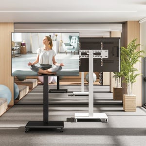 티비스탠드 이동식 이동형 TV거치대 대형 중형 호환 무타공 무빙스탠드 STFC-640