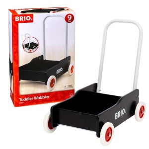 브리오 BRIO 아기 걸음마 보조기 북카트 31351 유아 책정리 장난감 카트 검정