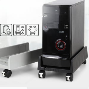 이동식 컴퓨터 본체 받침대 바퀴형 pc 본체 거치대 데스크탑 사무용