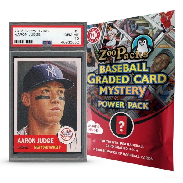 Aaron Judge PSA 등급 카드 미스터리 파워 팩 - 아론 심사 1개 및 당 2팩 아마존 독점 284524