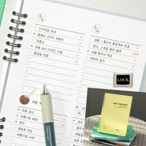 만년 데일리 플래너 일간 투두 체크리스트 A5 일간 스케줄러 일정표 노트 수첩 대량주문