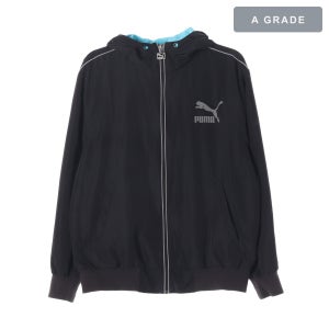 PUMA 퓨마 블랙 로고 프린팅 바람막이 재킷 MAN-L