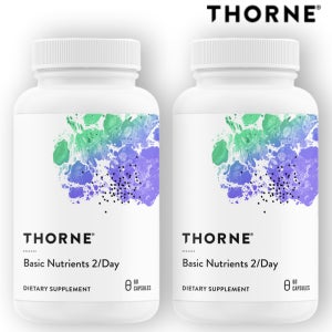 쏜리서치 멀티비타민 베이직 뉴트리언츠 2/day 투퍼데이 60캡슐 2통